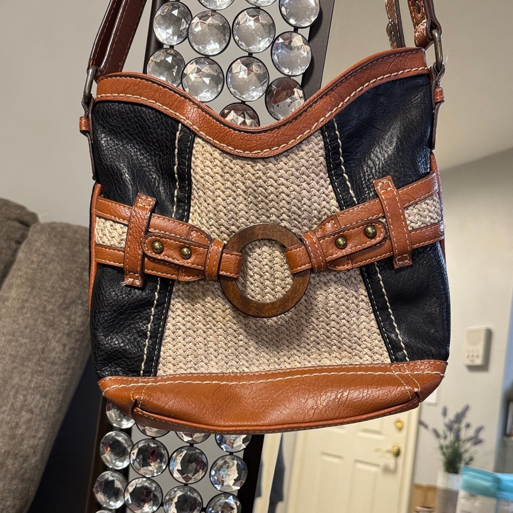 Stylish Black and Tan Women's Bag